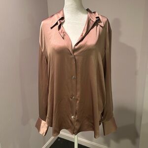 Vince Women's Silk Button Down Shirt